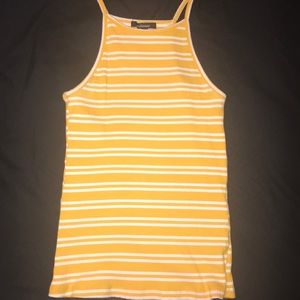 Yellow Striped Tank Top